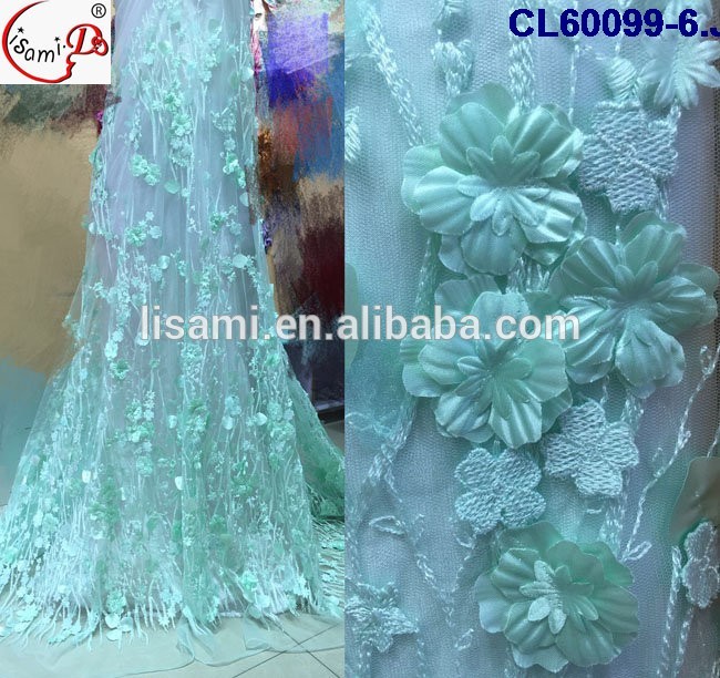 CL60099現代デザイン良い品質3dフラワーレース刺繍入り生地、アフリカフレンチレース生地-レース問屋・仕入れ・卸・卸売り