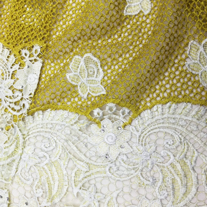 最高品質のオーストリアの美しい花の刺繍デザインファンシーレースのデザイン/ギピュールレースのレースのコードレースの生地-レース問屋・仕入れ・卸・卸売り