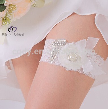 ささやかなフレックス2015ガーター、 弾性女性のガーター白、 花柄レースのガーター、 ブライダル結婚式のガーター-ガーターベルト問屋・仕入れ・卸・卸売り