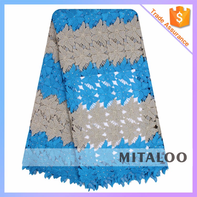 Mitaloo最新デザインギピュールレース生地多色ナイジェリアaso ebi MCP1015-レース問屋・仕入れ・卸・卸売り