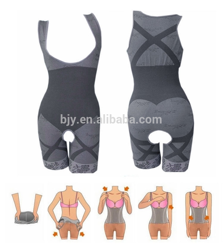 天然の竹ファイバーフルボディ痩身シェイパーshapewearの下着-補正下着問屋・仕入れ・卸・卸売り