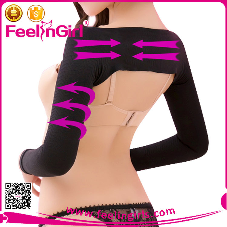 黒のスリム化アーム肩セクシーな女性のためのshapewear-プラスサイズ下着問屋・仕入れ・卸・卸売り