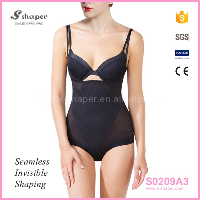S-SHAPERスリムボディシェイパースーツ用女性シームレスオープンバストボディスーツS0209A3-補正下着問屋・仕入れ・卸・卸売り
