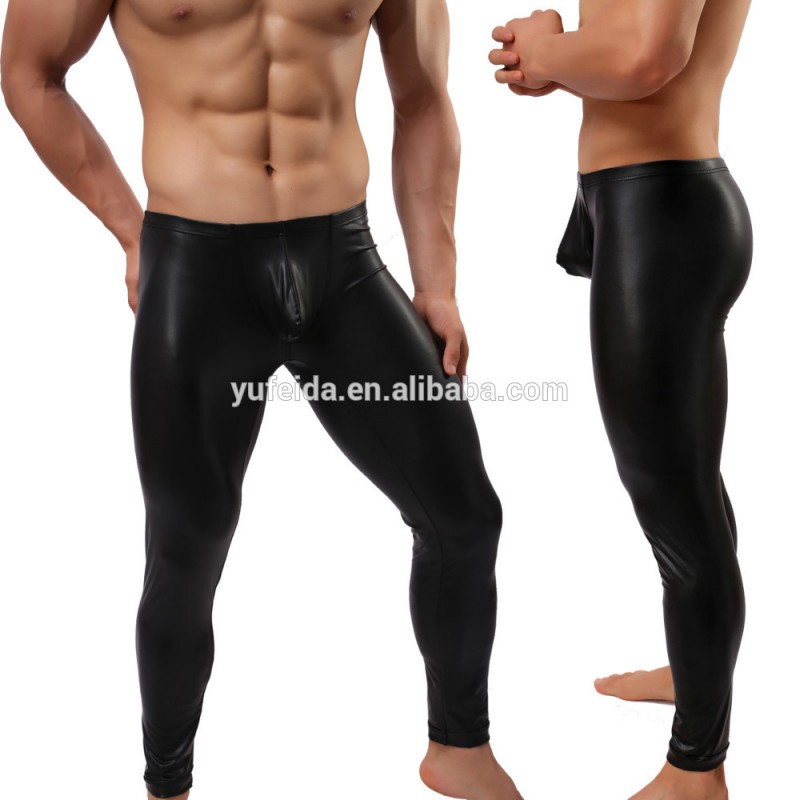 工場卸売セクシーなゲイの男性の下着ボディスーツボクサーショーツ革mankiniコスチュームパンツ-セクシーランジェリー問屋・仕入れ・卸・卸売り