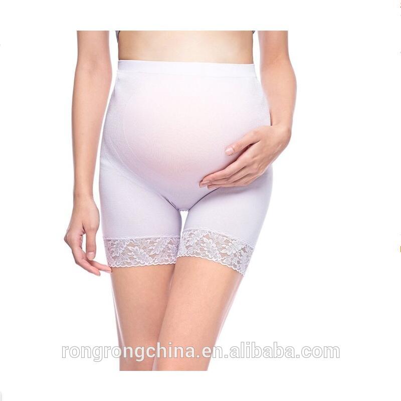 17年靴下サプライヤー高品質女性のレースシームレス高ストレッチ産科下着サポートboyshortパンティ-補正下着問屋・仕入れ・卸・卸売り