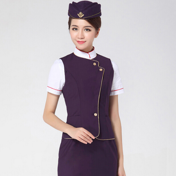 2016 juqianブランド卸売女性スリムフィット航空会社スチュワーデス制服-スチュワーデス制服問屋・仕入れ・卸・卸売り