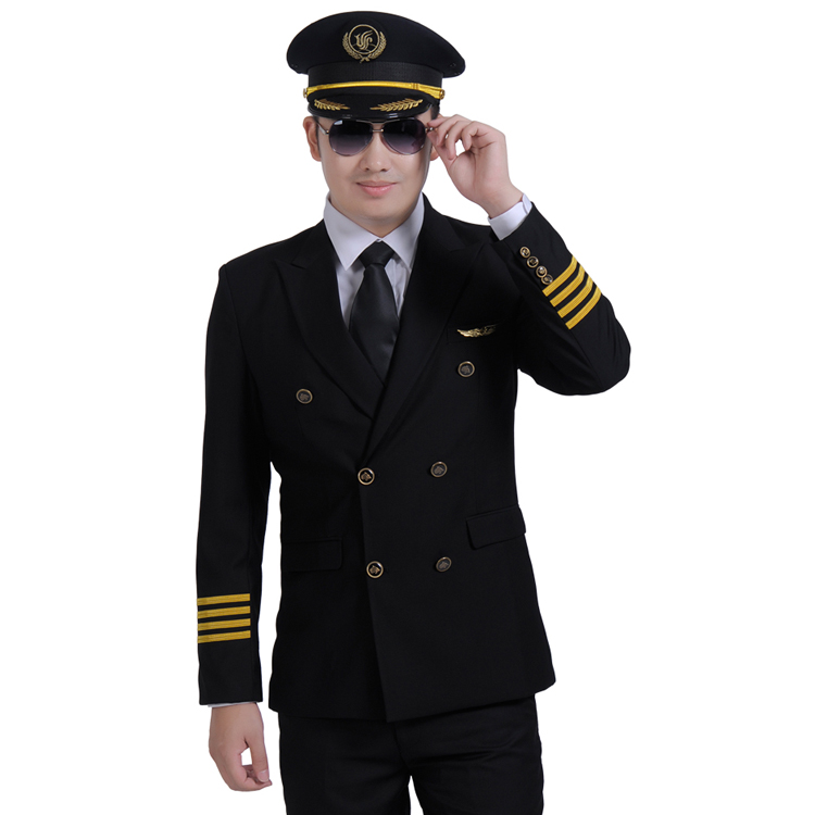 カスタムメイドブランクデザイン高品質航空スーツ制服用男性-スチュワーデス制服問屋・仕入れ・卸・卸売り