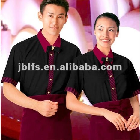 ホテルのウエーターの夏の衣類のワイシャツ-ホテル従業員制服問屋・仕入れ・卸・卸売り