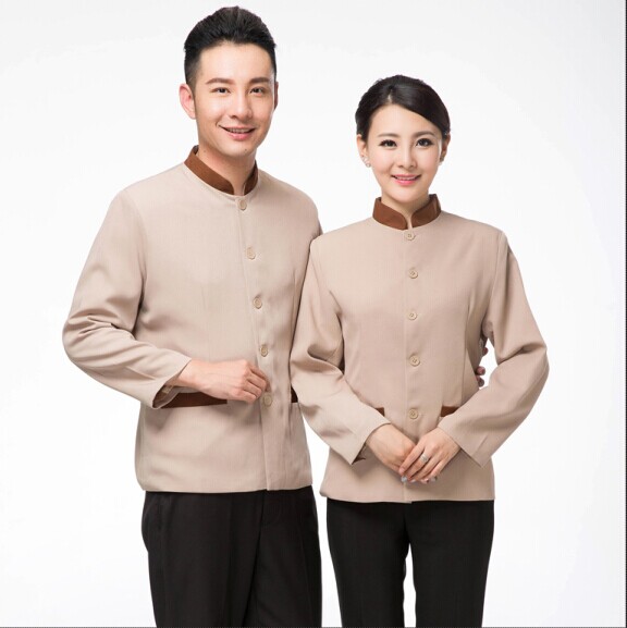 ロングスリーブクリーン保温家政婦ホテル制服-ホテル従業員制服問屋・仕入れ・卸・卸売り