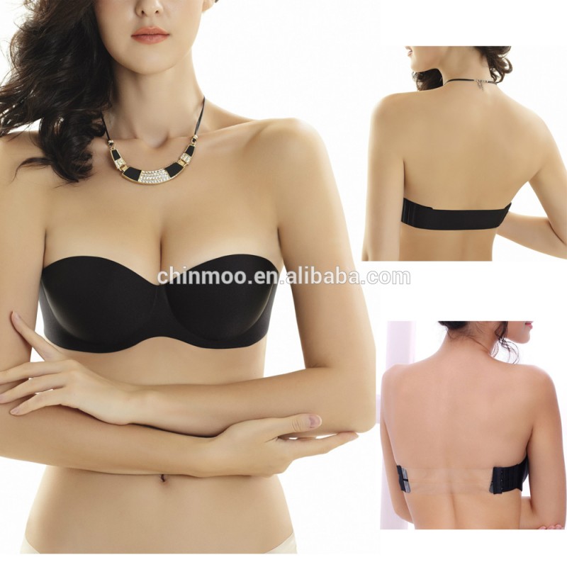 ホット販売セクシーな女性成熟ワンピース見えないストラップレスシームレスラップレスジェルウィングバスト-ブラジャー問屋・仕入れ・卸・卸売り