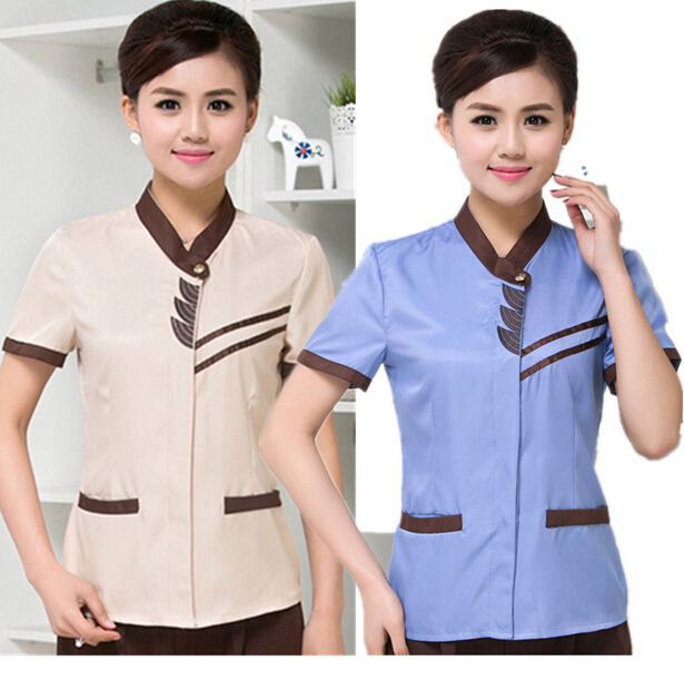 カスタムシャンティイとスリムフィットクリーニングスタッフの制服卸売、ホテルハウスキーピング制服-ホテル従業員制服問屋・仕入れ・卸・卸売り