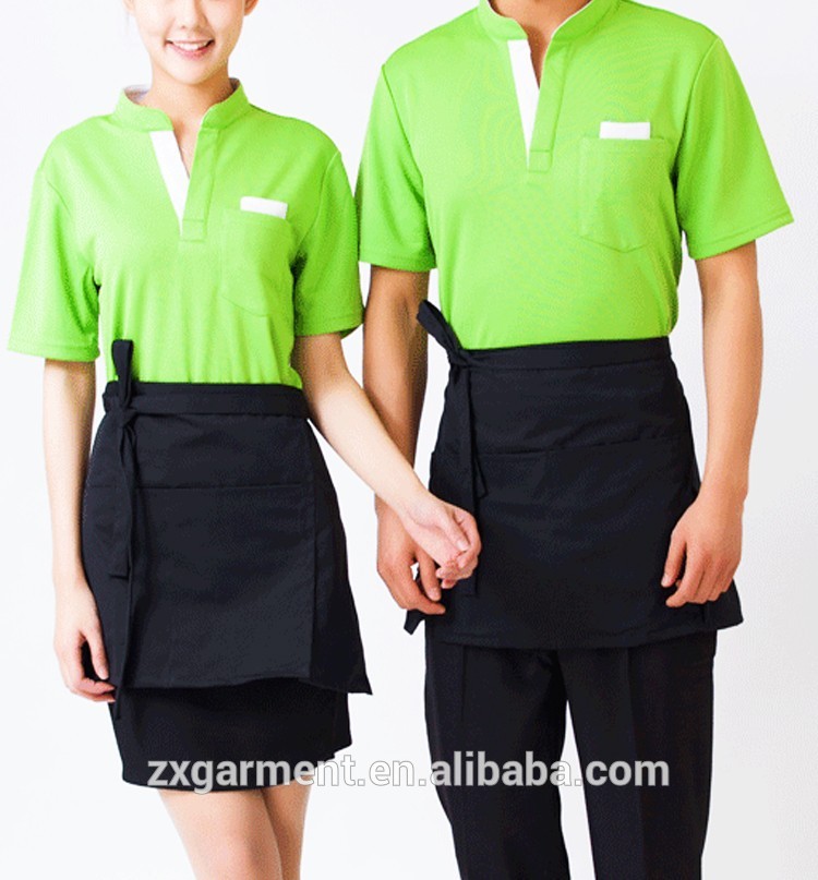 2016新しいデザインoemホテルレストランユニセックス半袖スタッフ制服-ホテル従業員制服問屋・仕入れ・卸・卸売り