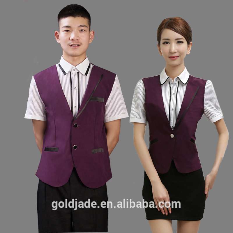 ホテルフロント均一/ホテル受付作業着/レセプション制服デザイン/制服レセプションスタッフ/ホテル制服-ホテル従業員制服問屋・仕入れ・卸・卸売り