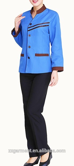 2016 oemホテルrestauantメイドウェイトレスの制服-ホテル従業員制服問屋・仕入れ・卸・卸売り