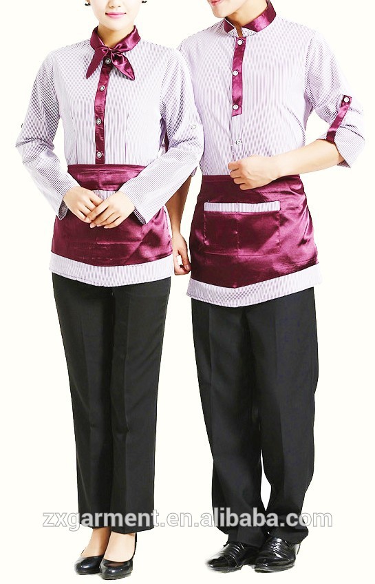 2016 oemホテルウェイターメイドウェイトレスの制服-ホテル従業員制服問屋・仕入れ・卸・卸売り