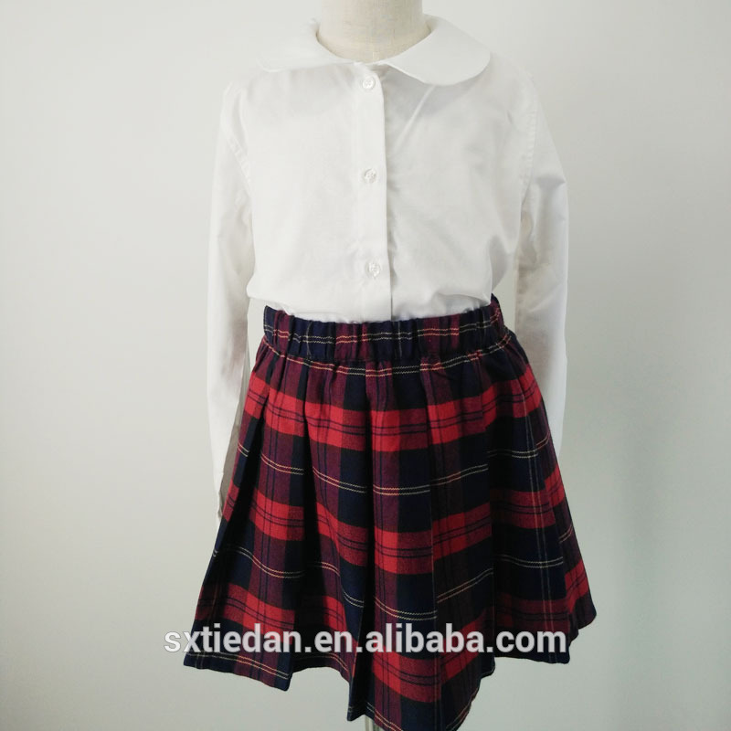 美しい100%綿小学校制服デザイン女の子のため-学生服問屋・仕入れ・卸・卸売り