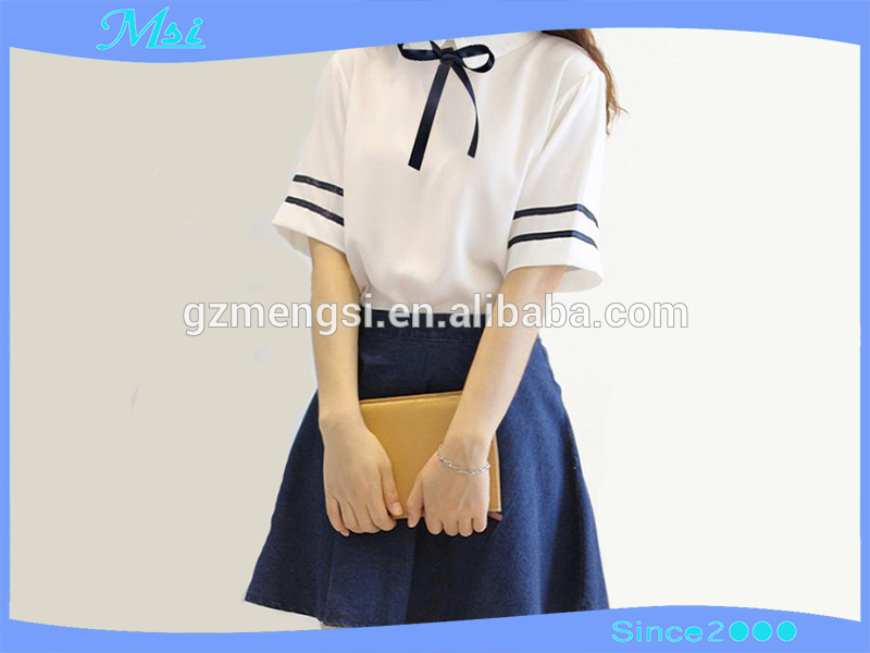 工場直接販売韓国バージョン小学生夏シフォン制服-学生服問屋・仕入れ・卸・卸売り