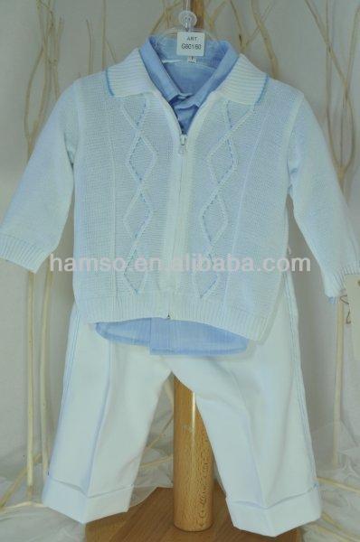 赤ちゃんの摩耗の赤ん坊のセーター、 ジッププルオーバーの子供の男の子の白い暖かいセーターを編んだ-ベビーセーター問屋・仕入れ・卸・卸売り