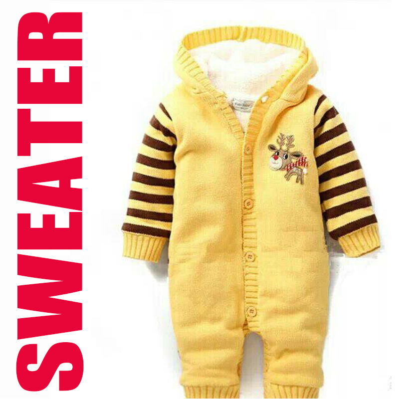 刺繍のセーター綿100％ロンパース卸売赤ん坊の衣服-ベビーセーター問屋・仕入れ・卸・卸売り