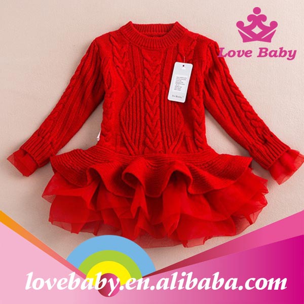 新しい到着のホットなファッション赤い色かわいいクリスマスのための赤ちゃんのセーターのデザイン-ベビーセーター問屋・仕入れ・卸・卸売り