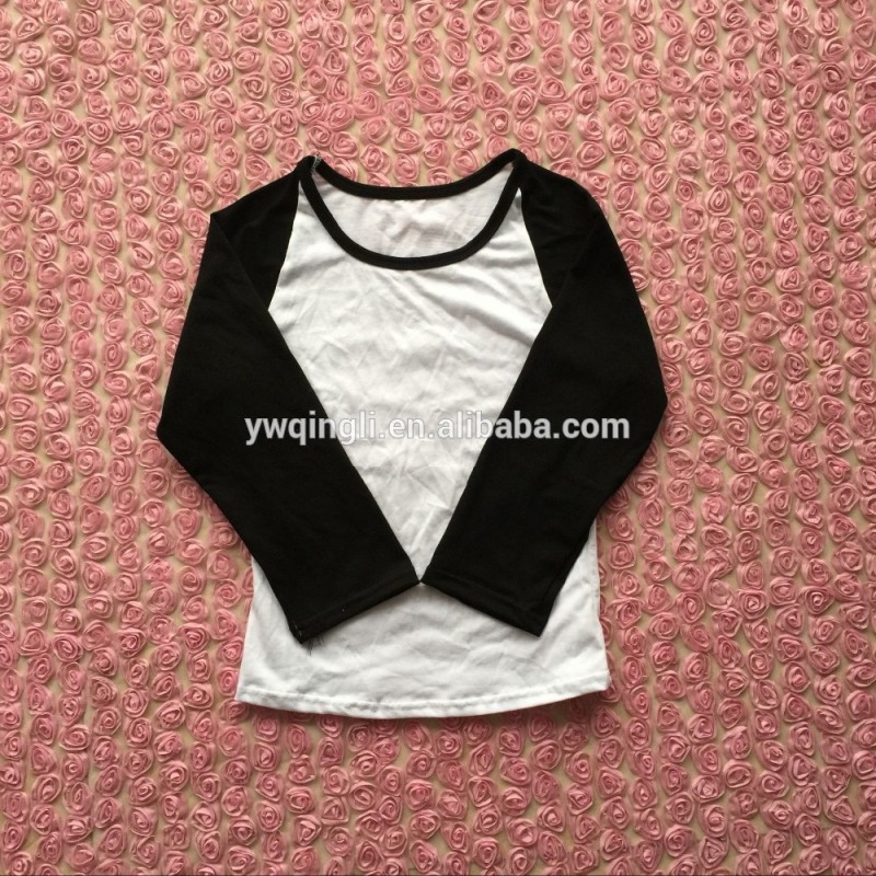 黒と白tシャツ ユニ セックス tシャツ ラウンド カラー tシャツ赤ちゃん パッチ tシャツ-問屋・仕入れ・卸・卸売り