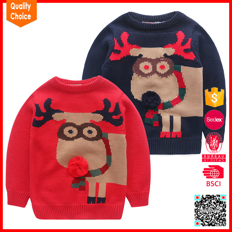 新しいスタイルかわいい暖かいカスタマイズされた子供クリスマスセーター-プラスサイズセーター問屋・仕入れ・卸・卸売り