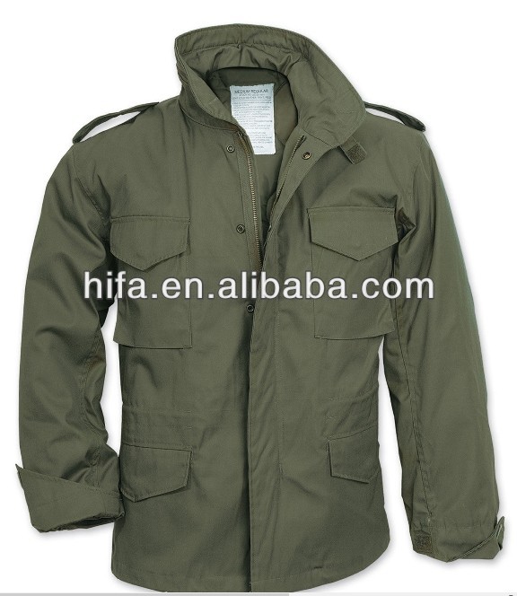 軍服- m65m65フィールドジャケットクラシックoliv暖かいライナー付きジャケット、 軍の軍隊combactパーカーコート-軍服問屋・仕入れ・卸・卸売り