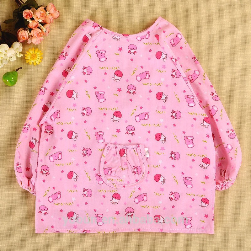 ファブリック+ポリエステル20％綿80％。 ポリ塩化ビニールの防水層前に女の赤ちゃんの服-ベビーシャツ、トップス問屋・仕入れ・卸・卸売り