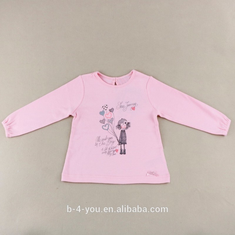 赤ちゃんの女の子の綿長袖tシャツブラウストップスボトムtシャツ-プラスサイズシャツ、ブラウス問屋・仕入れ・卸・卸売り