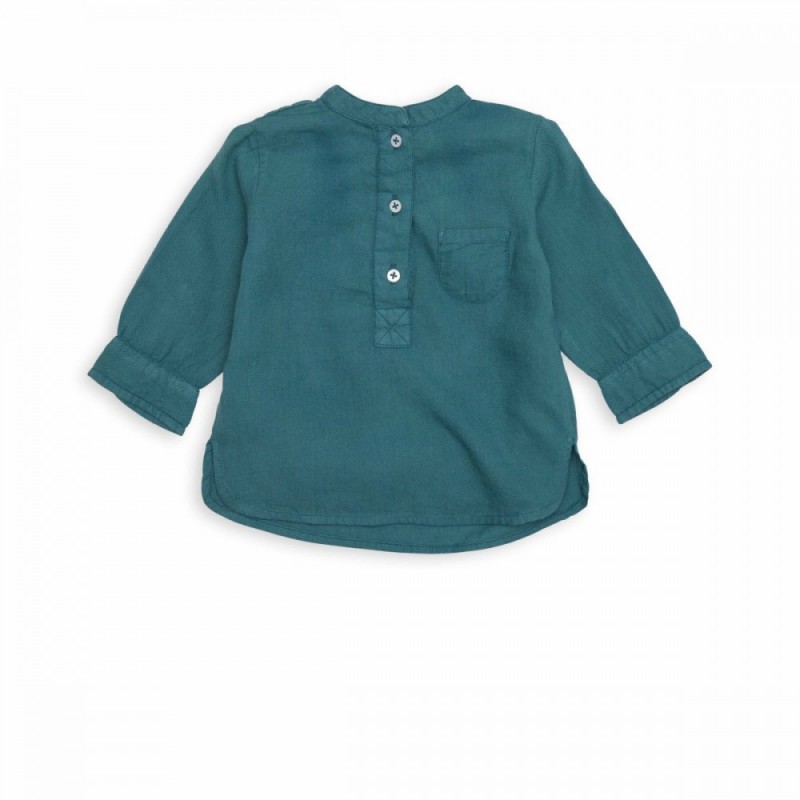 2015新しいスタイルトップ品質100%コットンファッションシャツ用 男の子の工場価格ミックス色ベビーシャツポケット付きヨーク赤ちゃん 布-ベビーシャツ、トップス問屋・仕入れ・卸・卸売り