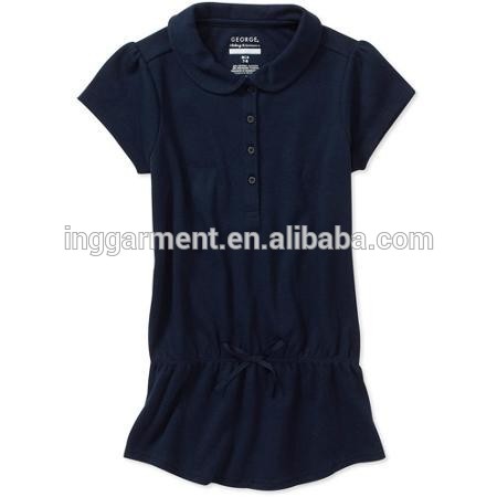 学校制服の綿の女の子ポロワンピースニットジャンパー-学生服問屋・仕入れ・卸・卸売り