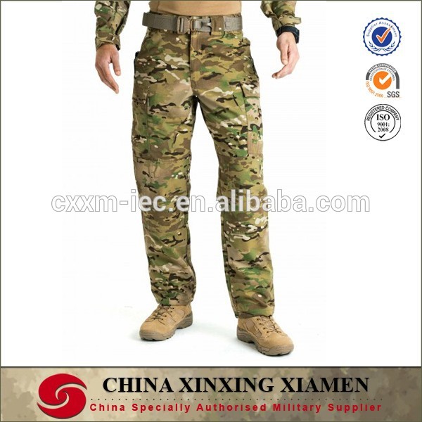 ポリ/綿マルチカム迷彩戦術的な戦闘軍のズボン-軍服問屋・仕入れ・卸・卸売り
