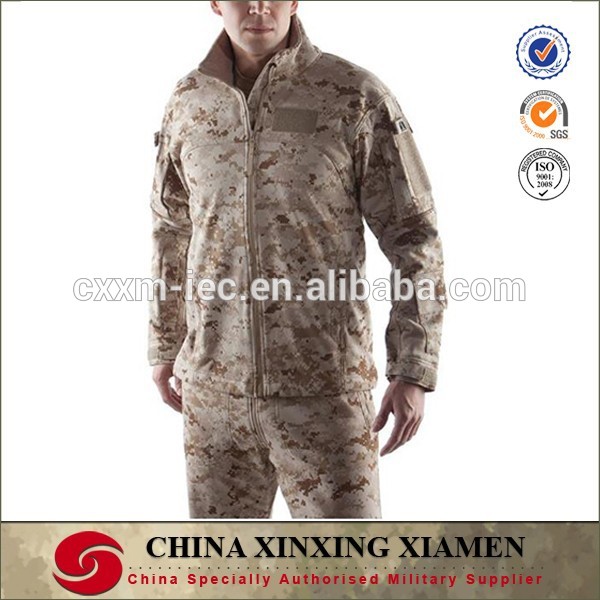 砂漠デジタル迷彩軍ソフトシェルジャケット-軍服問屋・仕入れ・卸・卸売り