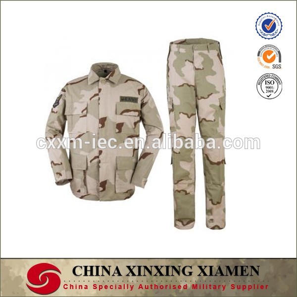 ポリ/綿軍の砂漠迷彩bdu迷彩服-軍服問屋・仕入れ・卸・卸売り