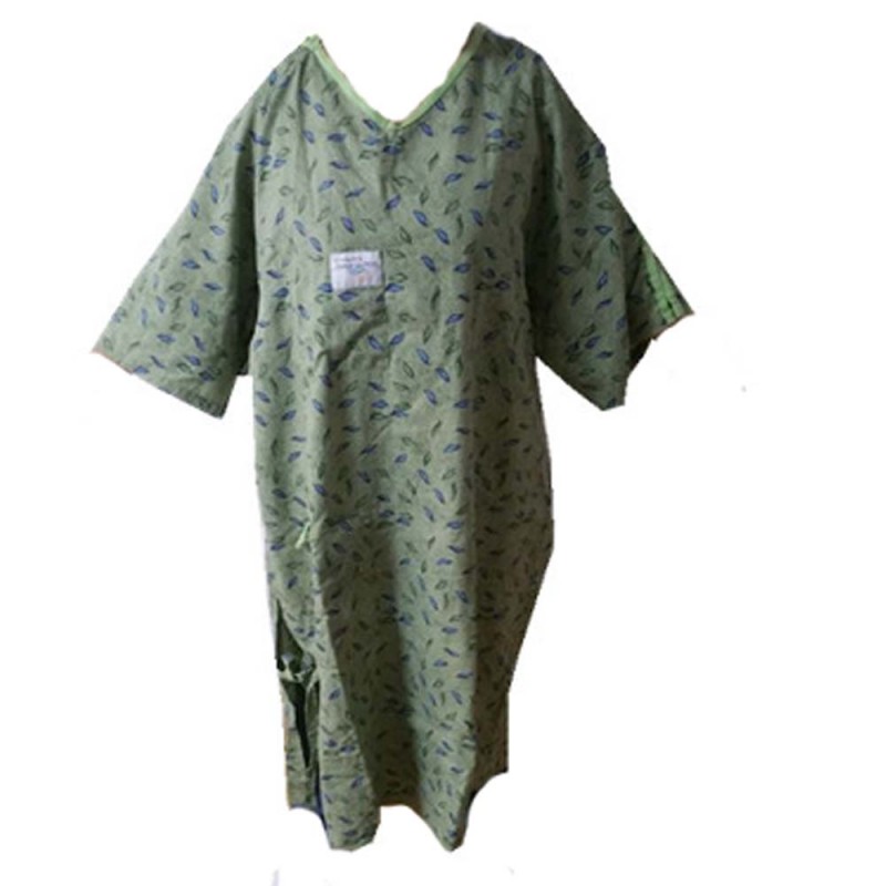 病院服患者のため65/35綿ポリエステル生地非使い捨て病院ガウン/卸売病院患者ガウン-医療スタッフ制服問屋・仕入れ・卸・卸売り
