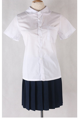 学校供給正式な制服セットで白いtシャツとロングスカート-学生服問屋・仕入れ・卸・卸売り