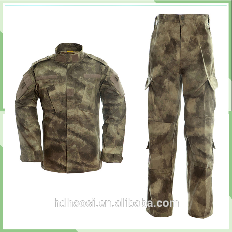 良い品質stocklotポリエステルリップストップmaterails acu軍服t-tacs au色軍戦闘制服-軍服問屋・仕入れ・卸・卸売り