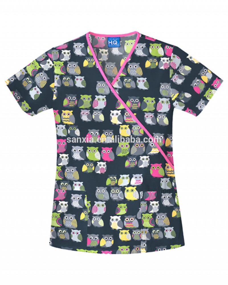 私達のホット通気性ポリエステル安いスクラブトップスを販売-医療スタッフ制服問屋・仕入れ・卸・卸売り