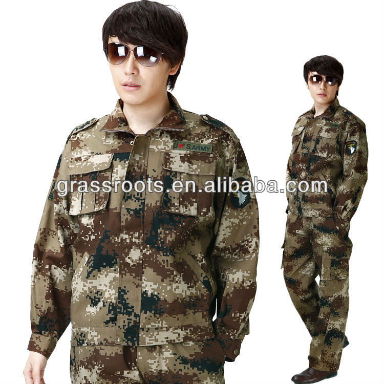 Mc-- 152013熱い販売のドアの外には中国で作られtraing迷彩服卸売業者-軍服問屋・仕入れ・卸・卸売り