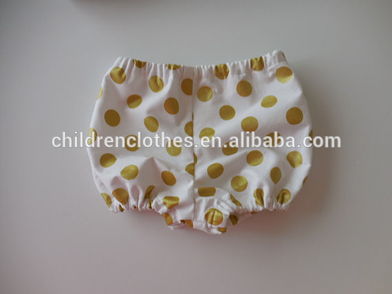 新しいスタイルの赤ちゃんの衣類デザイン2015ポルカドット赤ちゃんのブルマ綿の赤ん坊の下着-プラスサイズ下着問屋・仕入れ・卸・卸売り
