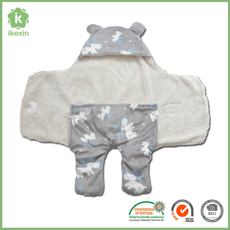快適なプリントフリース毛布赤ちゃん寝袋-ベビー寝袋、シュラフ問屋・仕入れ・卸・卸売り