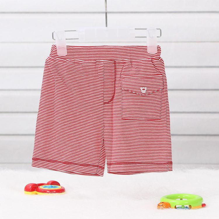 赤ちゃん服、ショートパンツ、ストライプ、糸染め、夏カジュアルウェア、ソフト、服メーカー中国、工場、100%綿ニットジャージー-ベビーズボン、半ズボン問屋・仕入れ・卸・卸売り