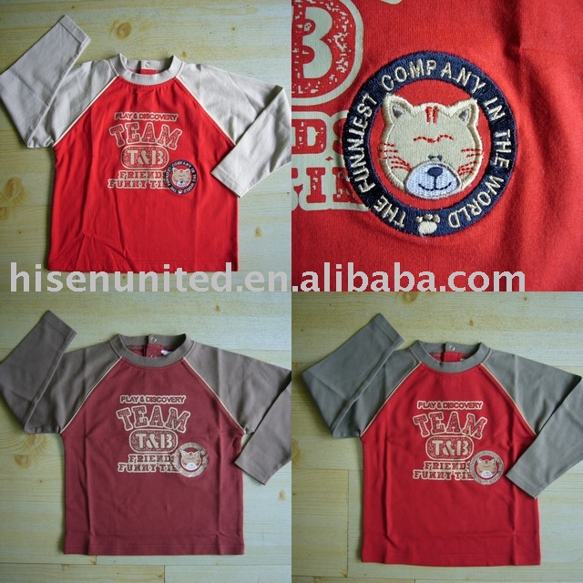 赤ん坊の綿のt- シャツ-ベビーTシャツ問屋・仕入れ・卸・卸売り