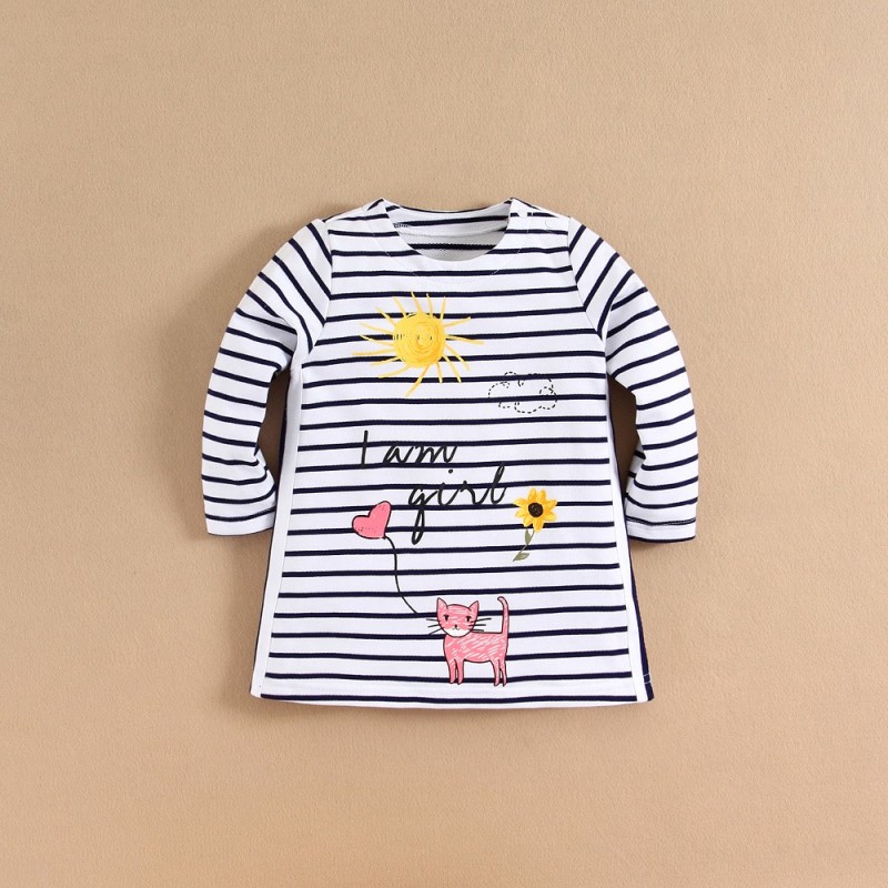 2016ベビー服秋の女の子ロングtシャツ100綿-ベビーTシャツ問屋・仕入れ・卸・卸売り