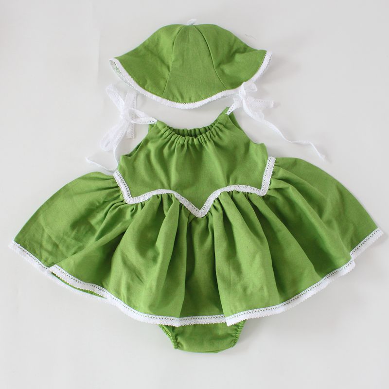 Shijオーストラリア夏100%リネンレース女の子ドレスセット赤ちゃん服-ベビー服セット問屋・仕入れ・卸・卸売り