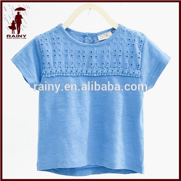 韓国スタイル刺繍赤ちゃんの女の子のtシャツ-ベビーTシャツ問屋・仕入れ・卸・卸売り