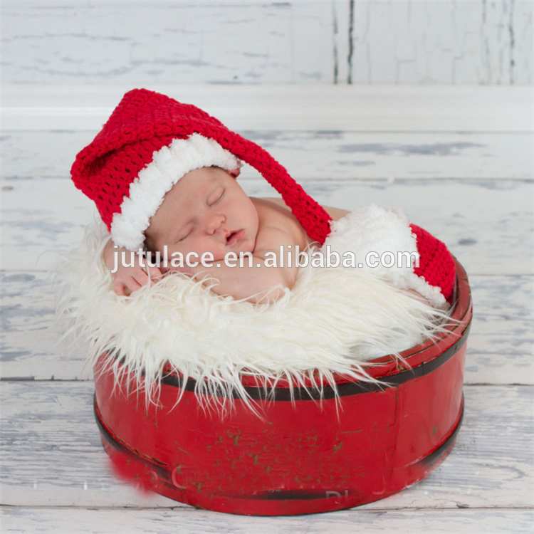 冬暖かい赤ちゃんの可愛いニット赤ちゃんファンシーパンツセット・クリスマスの帽子- サンタクラフトギフト-ベビー服セット問屋・仕入れ・卸・卸売り
