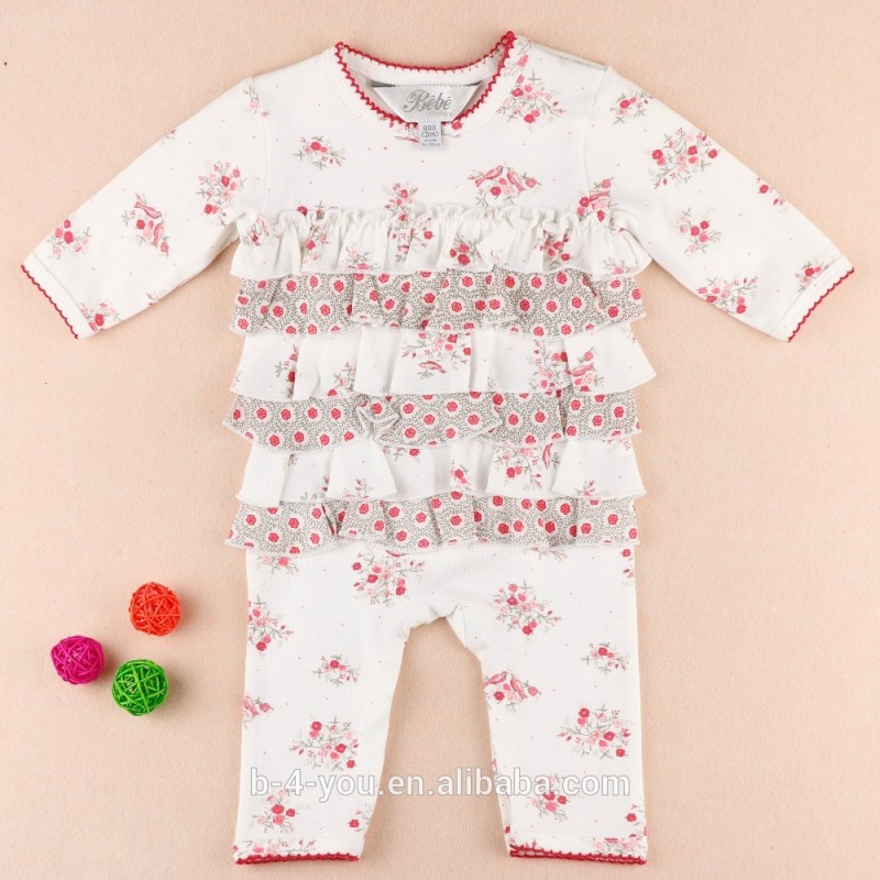 ドレス夏の服花花ポンポン用ロンパース赤ちゃん女の子ヘッドバンド0-3 t-ベビーロンパース問屋・仕入れ・卸・卸売り