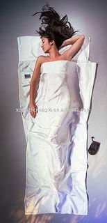 100％純粋な白い色シルク寝袋ライナー-ベビー寝袋、シュラフ問屋・仕入れ・卸・卸売り