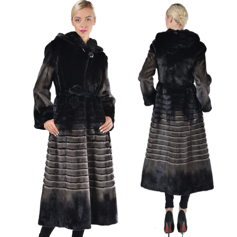 女性の冬の長いスタイルの毛皮のコートフード付き-コート問屋・仕入れ・卸・卸売り